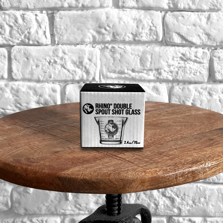 Rhino Coffee Gear Double Spout Shotglas 70ml Espresso Kaffee Zubereitung Zubehör - The Holy Cross Brewing Society