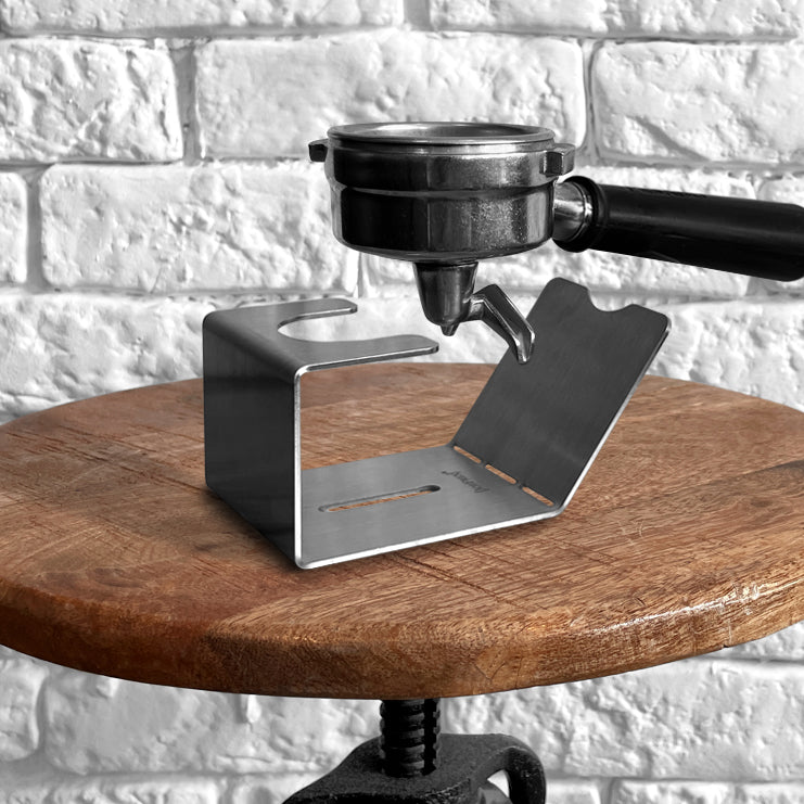 JoeFrex Siebträger Ständer Portafilter Stand Zubereitung Zubehör - The Holy Cross Brewing Society